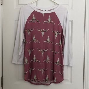 AJ 3/4 length baseball T